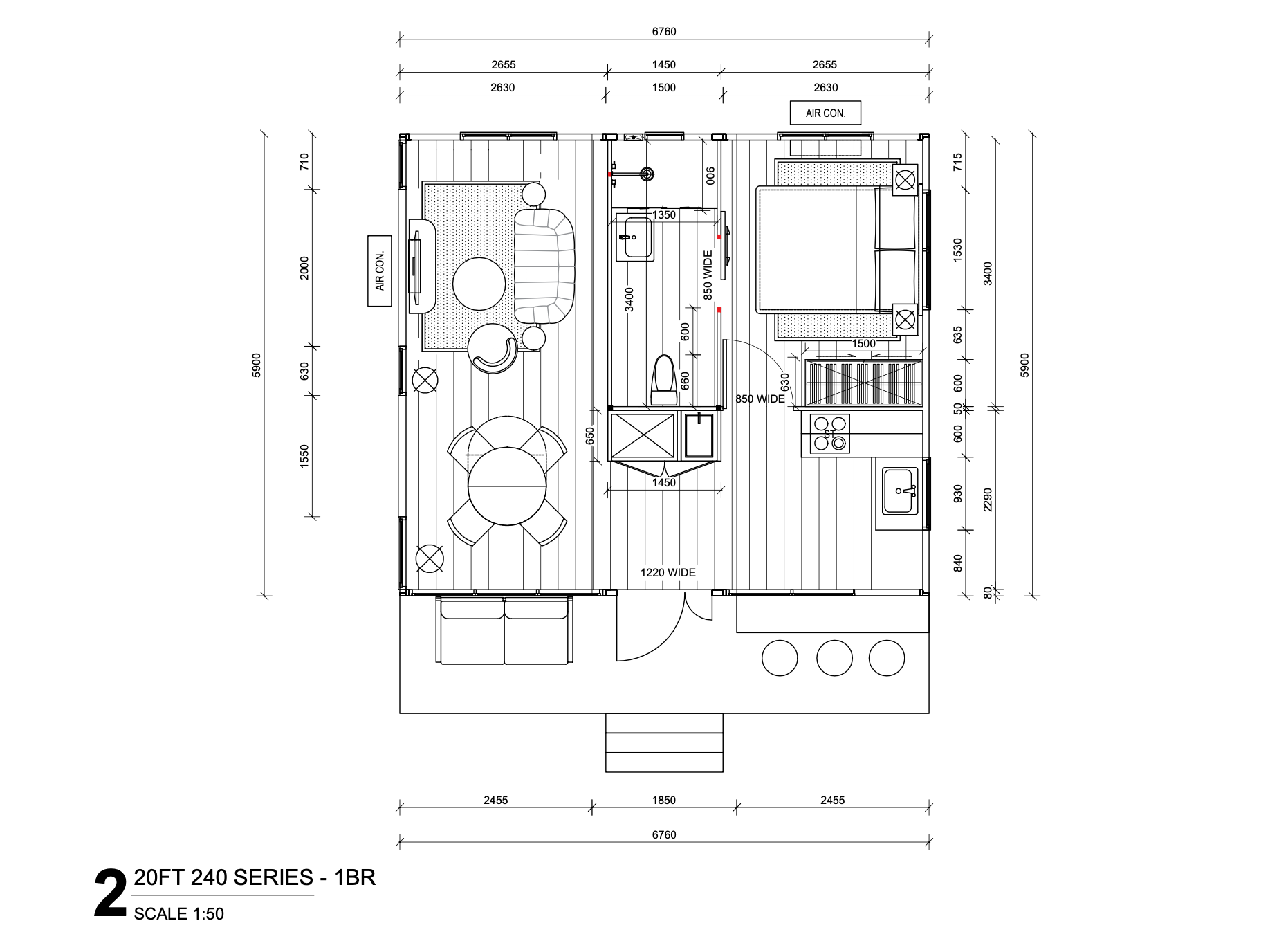 20ft 240 Series Australia Certified with Gable Roof